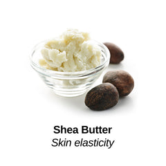 Shea Butter with Skin elasticity label